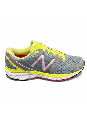New Balance 1260 V5 Women's Gray and Neon Yellow Running Shoes Size 9
